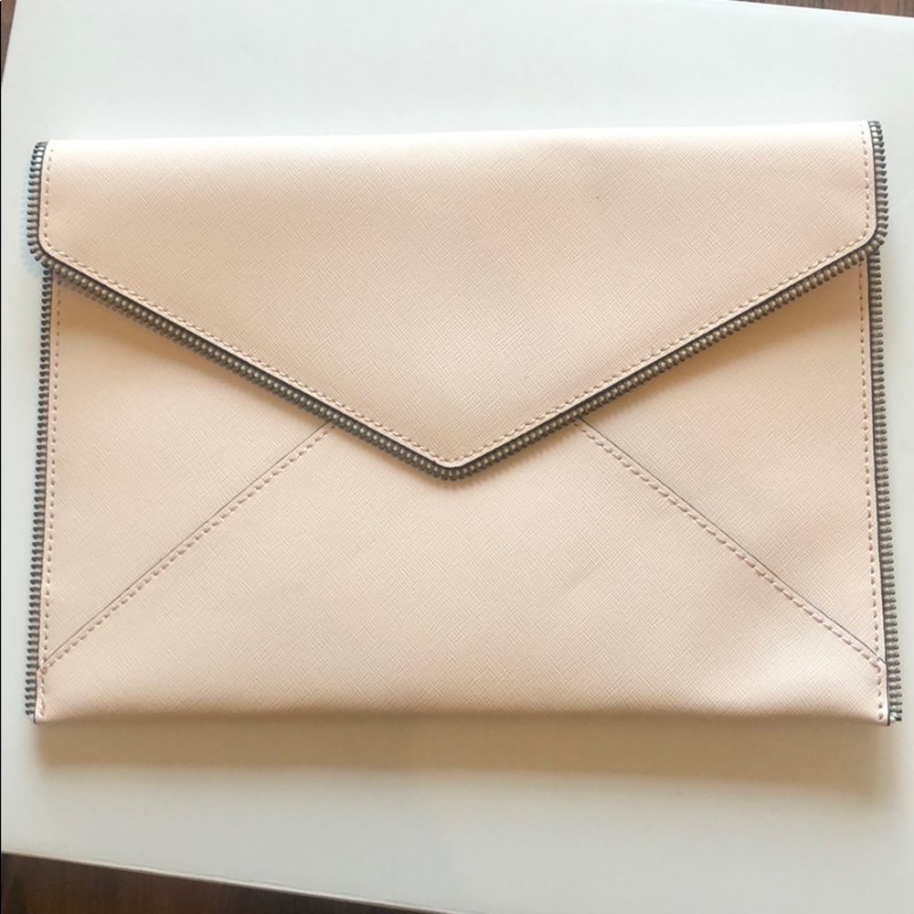 NWT Rebecca Minkoff Zipper Pink Clutch